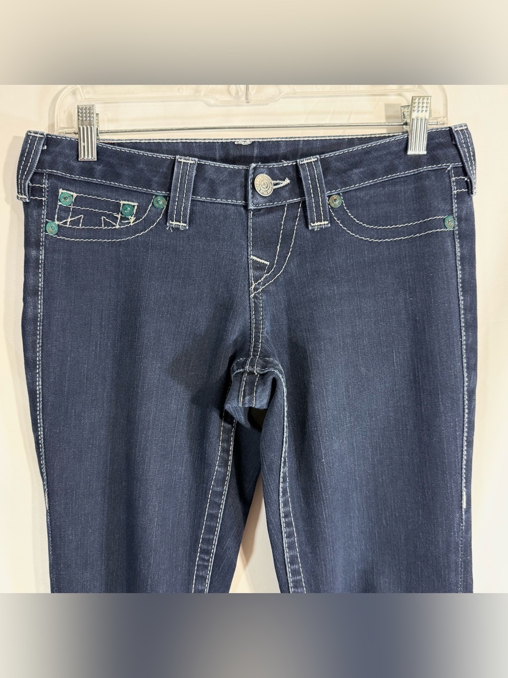 True Religion “Rockstar Stella” Low/Mid Rise Toothpick Skinny Fit Jeans Size 27 - Picture 4 of 12
